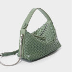 Women's Woven Lambskin Pillow Chain Crossbody Shoulder Handbags