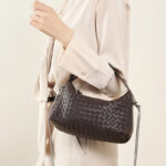 Women's Woven Lambskin Pillow Chain Crossbody Shoulder Handbags