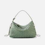 Women's Woven Lambskin Pillow Chain Crossbody Shoulder Handbags