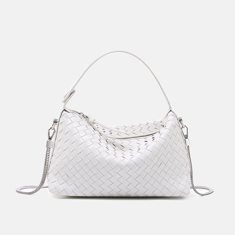 Women's Woven Lambskin Pillow Chain Crossbody Shoulder Handbags