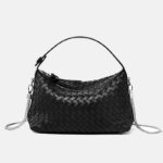 Women's Woven Lambskin Pillow Chain Crossbody Shoulder Handbags