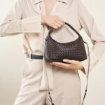 Women's Woven Lambskin Pillow Chain Crossbody Shoulder Handbags