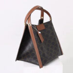 Femmes Noir Imprimé Cuir Véritable Vintage Crossbody Shoulder Bucket Handbag