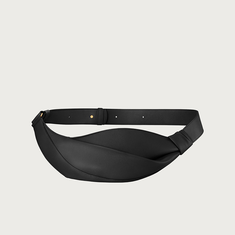 Women's Cowhide Leather Pillow-Shaped Sling Bag
