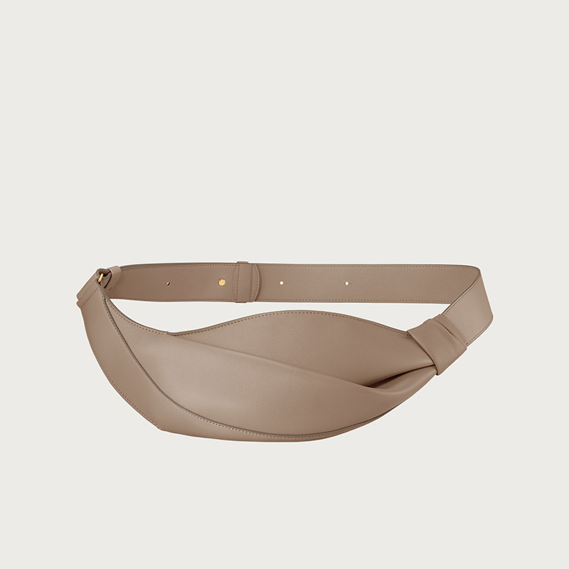 Women's Cowhide Leather Pillow-Shaped Sling Bag