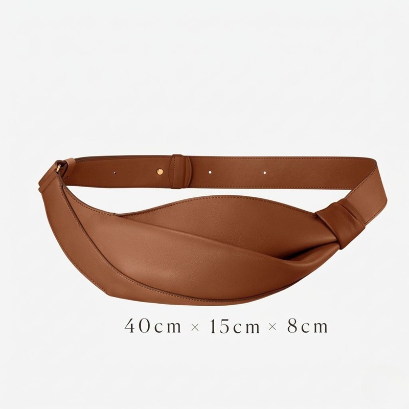 Women's Cowhide Leather Pillow-Shaped Sling Bag
