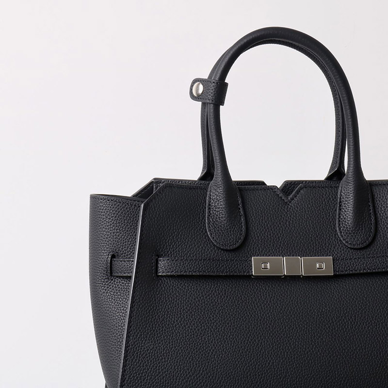 Women's Full-Grain Leather Drawstring Buckle Satchel Handbag with Crossbody Strap