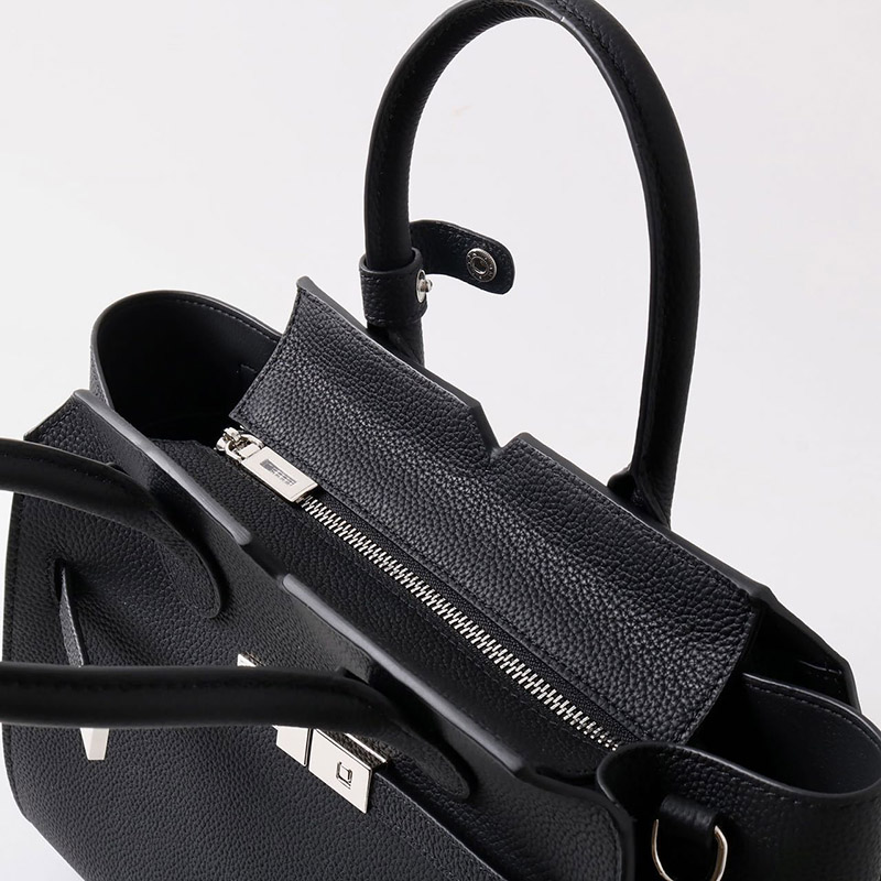 Women's Full-Grain Leather Drawstring Buckle Satchel Handbag with Crossbody Strap