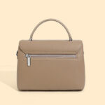 Women's Full-Grain Leather Flap Top Handle Crossbody Shoulder Bag