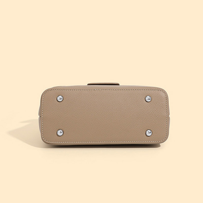 Women's Full-Grain Leather Flap Top Handle Crossbody Shoulder Bag