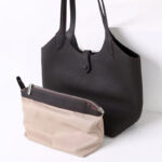 Women's Full-Grain Leather Magnetic Snap Shoulder Tote Bags