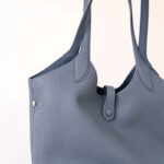 Women's Full-Grain Leather Magnetic Snap Shoulder Tote Bags