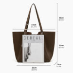 Fourre-tout en cuir véritable vintage pour femmes