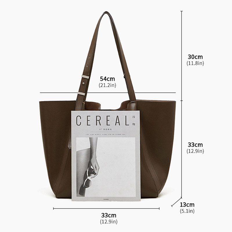 Fourre-tout en cuir véritable vintage pour femmes
