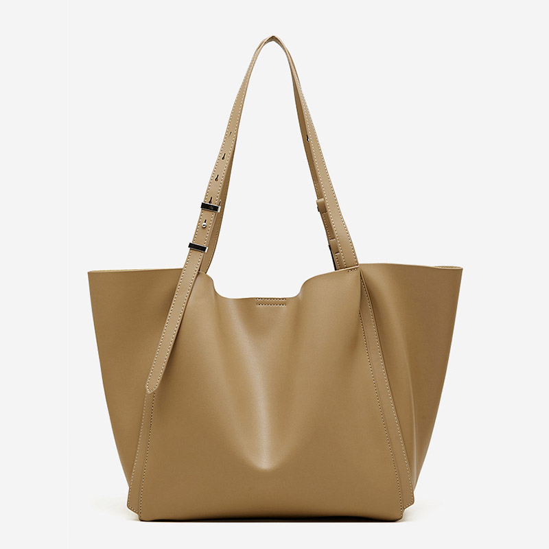 Fourre-tout en cuir véritable vintage pour femmes