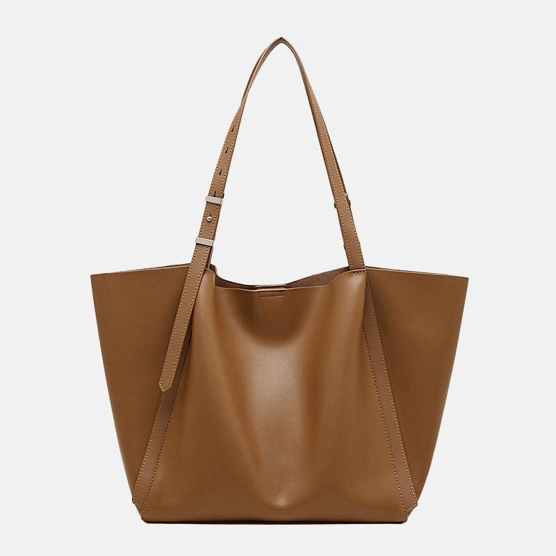 Fourre-tout en cuir véritable vintage pour femmes
