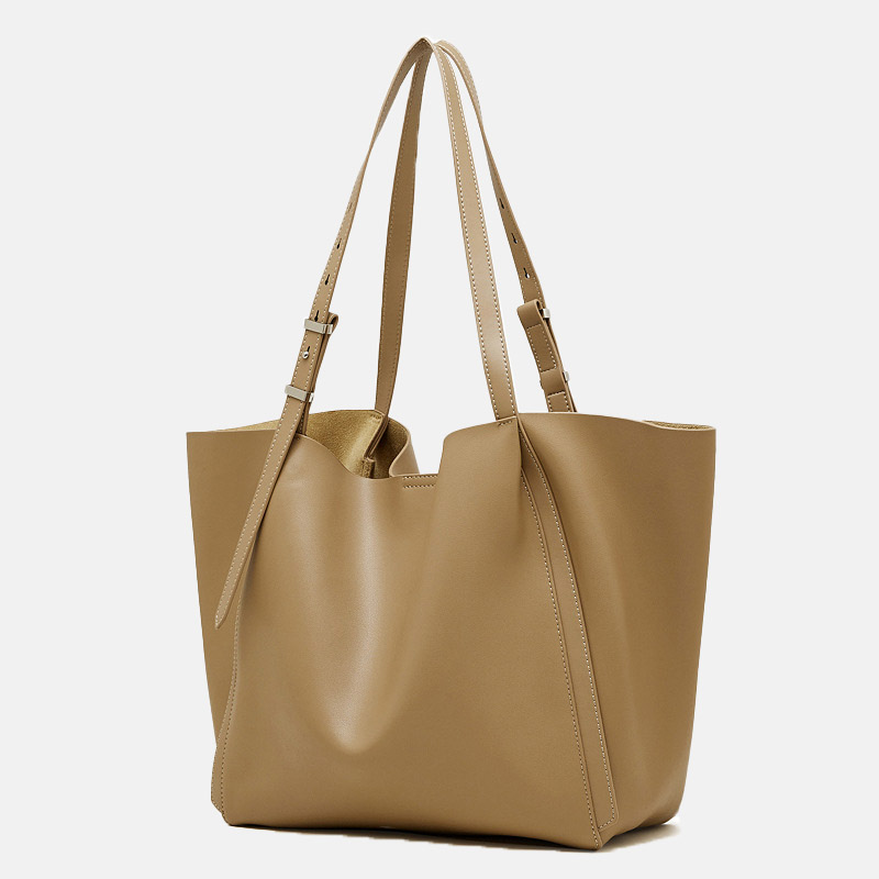 Fourre-tout en cuir véritable vintage pour femmes