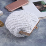 Pochette de soirée pour femmes avec perles de coquillage faites à la main
