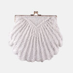 Pochette de soirée pour femmes avec perles de coquillage faites à la main