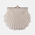 Pochette de soirée pour femmes avec perles de coquillage faites à la main