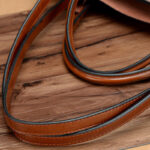 Women's Large Vintage Oil-Wax Split Leather Shoulder Tote Bag with Crossbody Strap