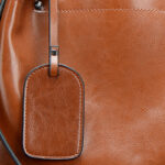 Women's Large Vintage Oil-Wax Split Leather Shoulder Tote Bag with Crossbody Strap