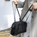 Women's Minimalist Top-Grain Leather Shoulder Boston Handbag