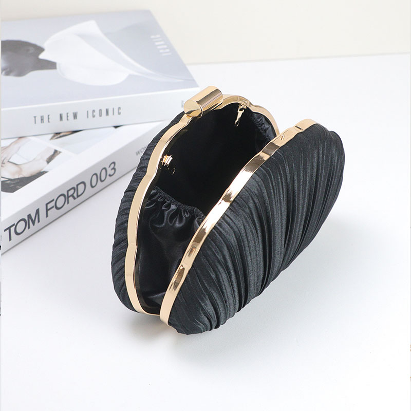 Pochette plissée Seashell pour femmes Sacs de soirée