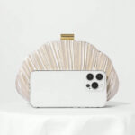 Pochette plissée Seashell pour femmes Sacs de soirée