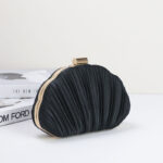 Pochette plissée Seashell pour femmes Sacs de soirée