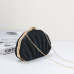 Pochette plissée Seashell pour femmes Sacs de soirée