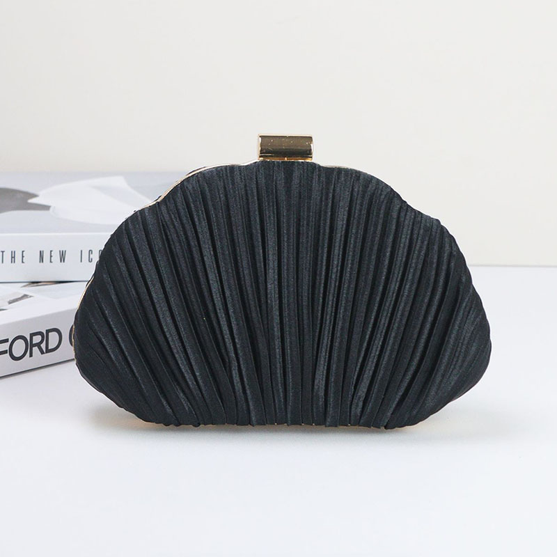 Pochette plissée Seashell pour femmes Sacs de soirée