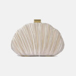 Pochette plissée Seashell pour femmes Sacs de soirée