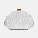 Pochette plissée Seashell pour femmes Sacs de soirée