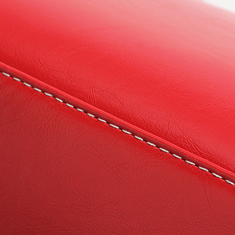 Sac à main en cuir ciré Vegan Boston verrouillé avec sangle pour le corps de la femme