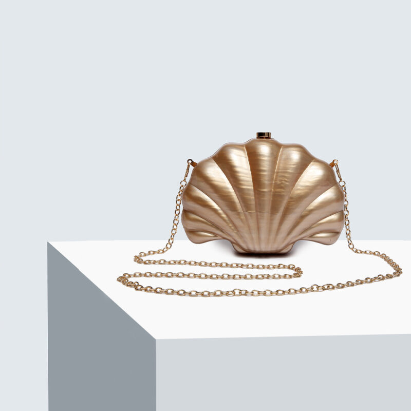 Pochette de soirée en acrylique Seabed Treasure pour femmes