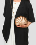 Pochette de soirée en acrylique Seabed Treasure pour femmes