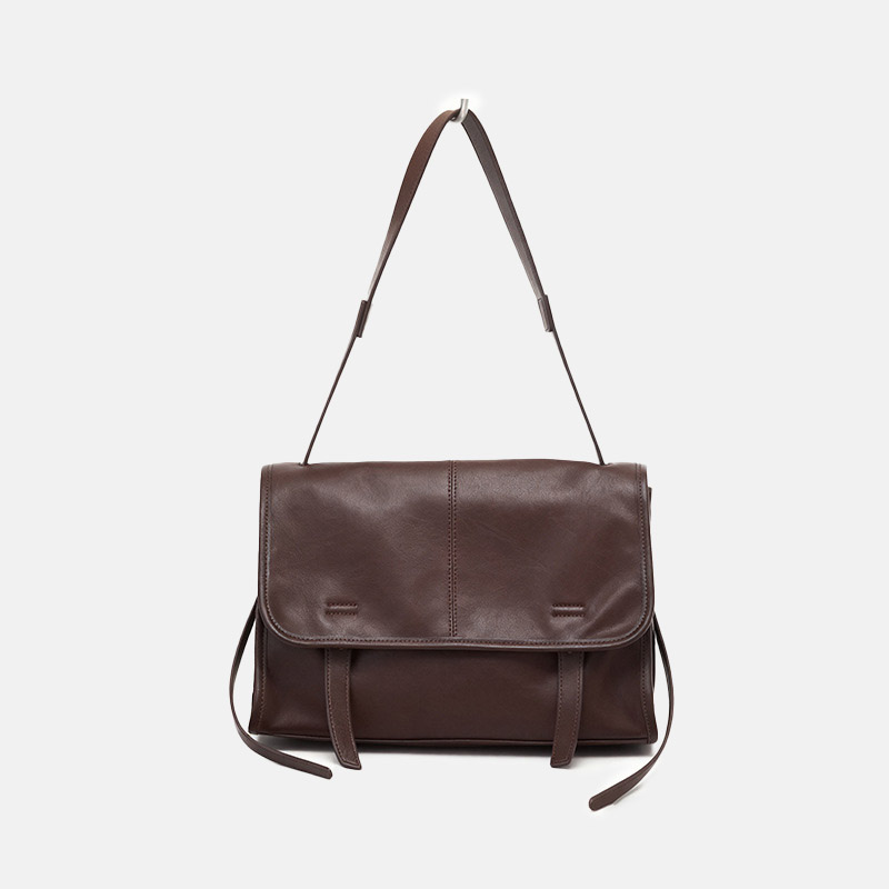 Sac à bandoulière vintage en cuir d'agneau pour femmes