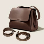 Vintage Split Cowhide Leather Crossbody Shoulder Flap Top Handle Satchel Bag