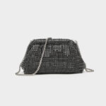 Women's All Over Rhinestone Evening Crossbody Chain Clutch Prom Bag