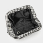 Women's All Over Rhinestone Evening Crossbody Chain Clutch Prom Bag
