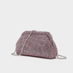 Women's All Over Rhinestone Evening Crossbody Chain Clutch Prom Bag