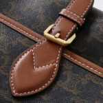 Women's Black Printed Flap Buckle Shoulder Bag with Crossbody Strap