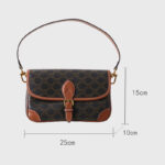 Women's Black Printed Flap Buckle Shoulder Bag with Crossbody Strap