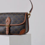 Women's Black Printed Flap Buckle Shoulder Bag with Crossbody Strap