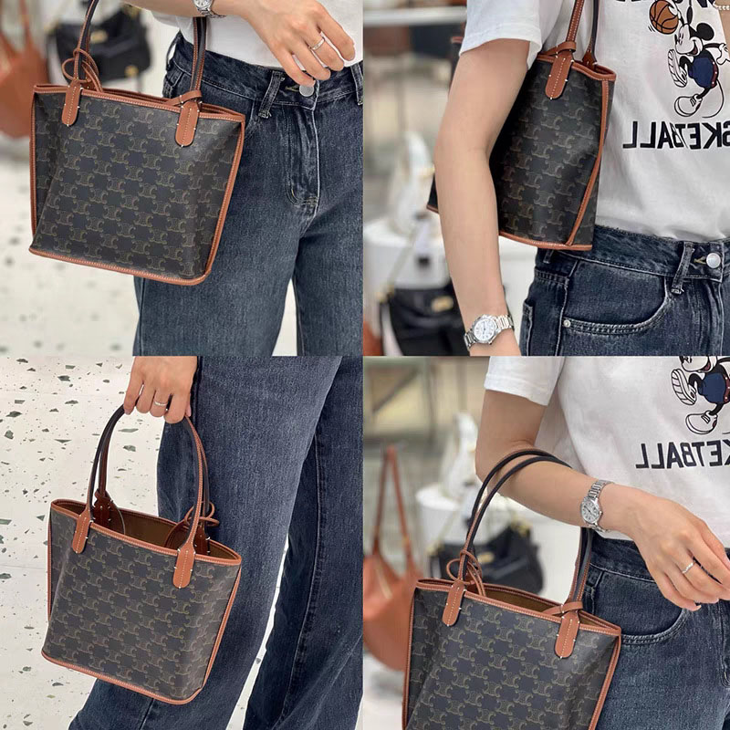 Set de pochettes mère-fille imprimé noir pour femmes Sac fourre-tout