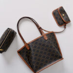 Set de pochettes mère-fille imprimé noir pour femmes Sac fourre-tout
