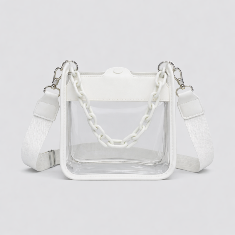 Women's Clear Chain Crossbody Bag