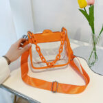 Women's Clear Chain Crossbody Bag