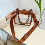 Women's Clear Chain Crossbody Bag
